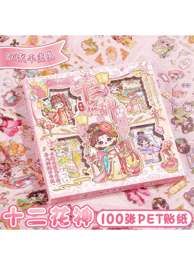 HELPS Hand Account Sticker Set Transparent Pet Cartoon Waterproof Traceless Hand Account Sticker Girl Heart Diy Decorative Sticker - Image 1