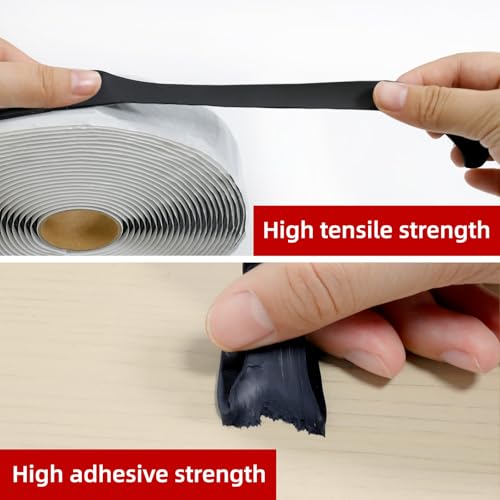 WELSTIK Black Butyl Seal Tape 1/8 Inch x 1 Inch x 30 Foot Leak Proof Putty Tape for RV Repair,Window,Boat Sealing,Glass and EDPM Rubber Roof Patching - Image 3