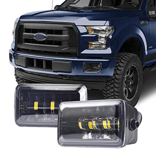 Tecoom Fog Lights Set of 2 Compatible with Ford F150 20152020 Aprroved by DOT SEA Waterproof Bright 3200 lumen LED Fog Driving Light Road Off Lights