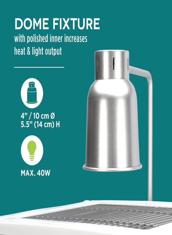 Hari Vision Compact Cage Lamp Fixture, Bird Cage Lighting Accessory, Polished Aluminum - Image 3