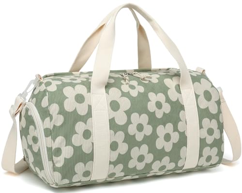 BLUBOON Duffle Bag Girls Kids Cute Gym Bag with Shoes Compartment & Wet Separation Waterproof Sports Overnight Travel Bag - Image 1