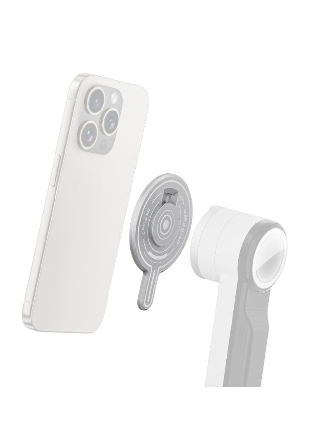 aMagisn Magnetic Adapter Mount for Insta360 Flow 2 Pro – Aluminum Alloy, Ultra-Slim 4.2mm, MagSafe Lock, Strong Magnetic Phone Clamp, Universal Android Ring – Gimbal Magnetic Module  - Image 1