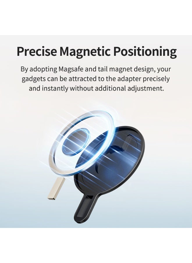 aMagisn Magnetic Adapter Mount for Insta360 Flow 2 Pro – Aluminum Alloy, Ultra-Slim 4.2mm, MagSafe Lock, Strong Magnetic Phone Clamp, Universal Android Ring – Gimbal Magnetic Module  - Image 5