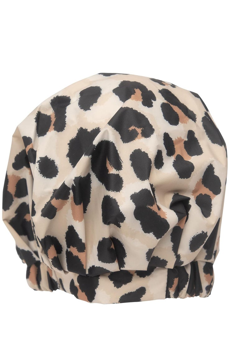 Kitsch Eco-Friendly Shower Cap- Leopard - Image 1