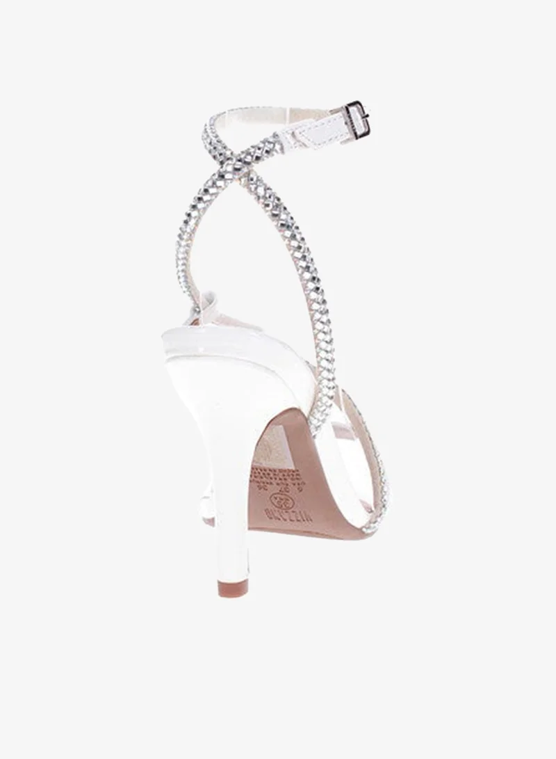 Vizzano Off White High Heels Sandals with Back Strap – Elegant sling Back Heels for Girls & Ladies for Women | Best Price UAE