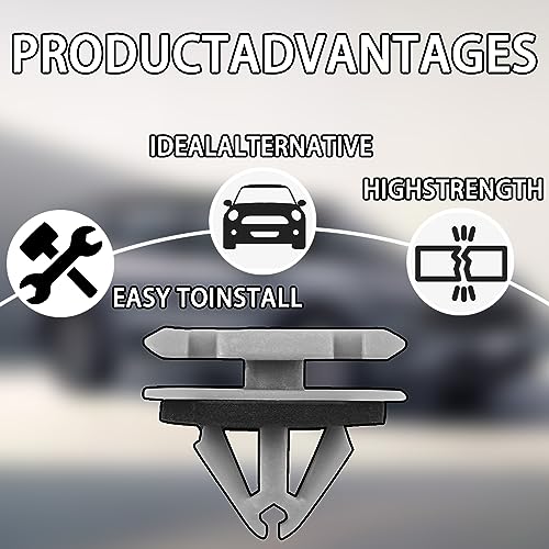 zipelo 20 PCS Rocker Moulding Clips, Car Fender Exterior Trim Clips, Replacement OEM Number: 68172491AA 68271803AA 68395627AA 11571175, 12mm Auto Rocker Flare Moulding Clips, Car Accessories - Image 3
