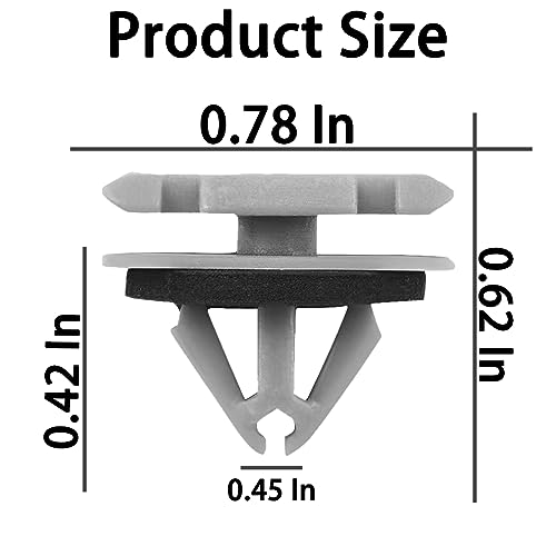 zipelo 20 PCS Rocker Moulding Clips, Car Fender Exterior Trim Clips, Replacement OEM Number: 68172491AA 68271803AA 68395627AA 11571175, 12mm Auto Rocker Flare Moulding Clips, Car Accessories - Image 2