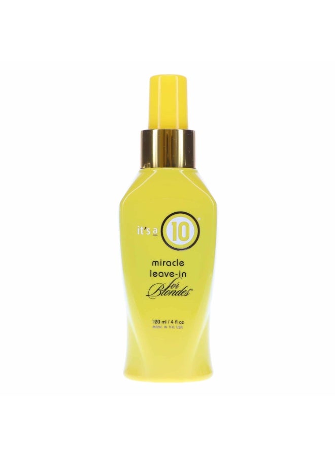 It's a 10 Haircare Blonde Miracle Leave in Treatment, 4 Ounce - Image 1