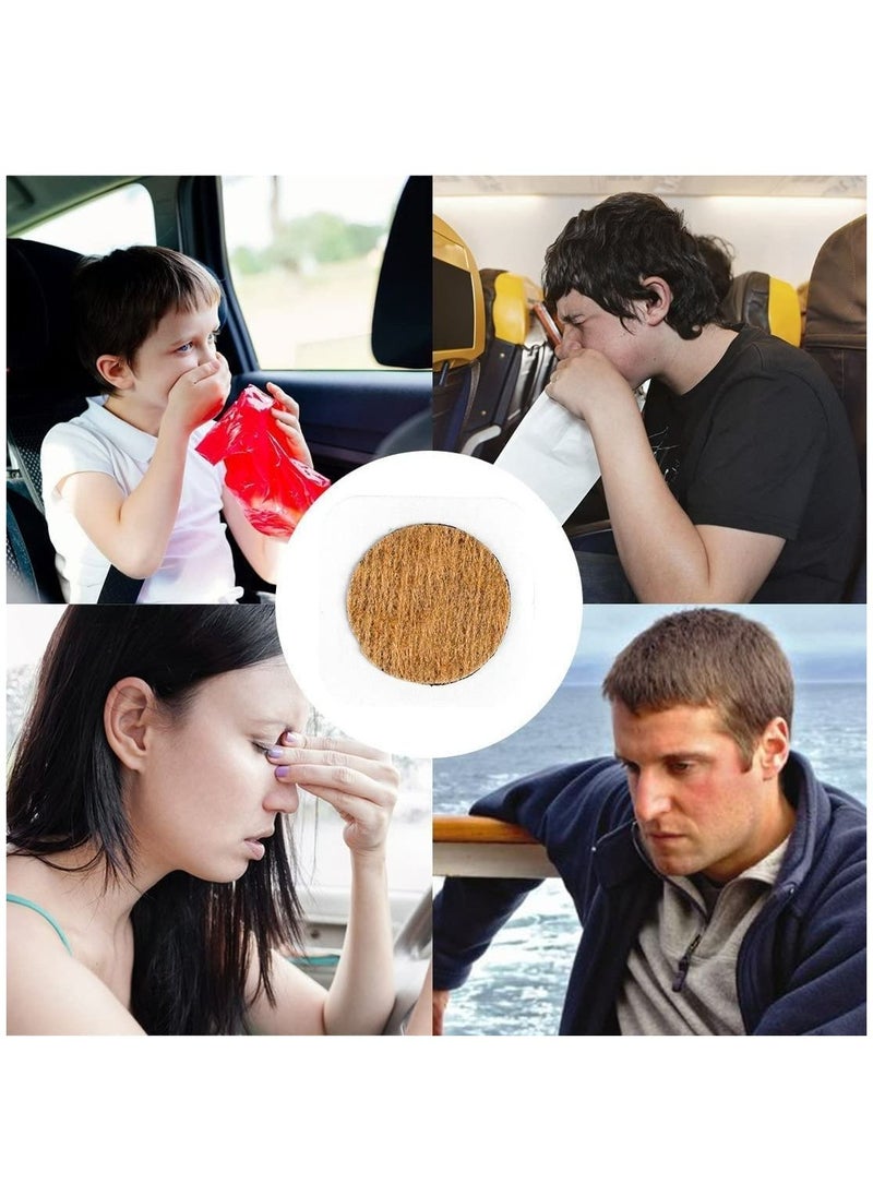 Sefudun - 40 Count Of Motion Sickness Stickers For Cruise Plane Train Ship & Bus Seasick Patches Anti-Nausea Patches Behind Ear Seasickness Waterproof Patches For Non Drowsiness Reduce Vomiting Sensation - Image 1
