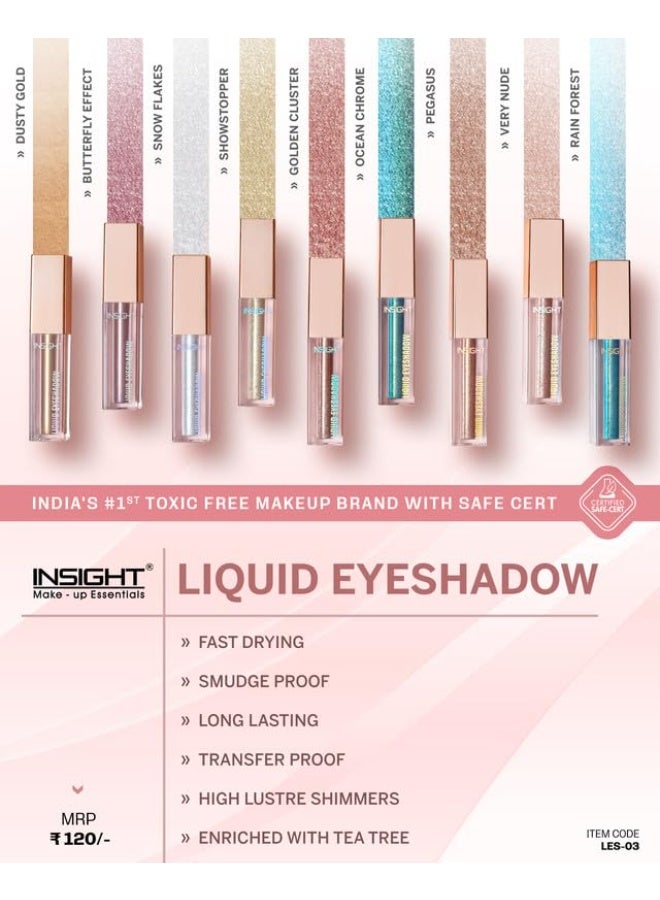 Insight Cosmetics Liquid Eyeshadow | Waterproof | Smooth Glide Formula | Highly Pigmented Eyeshadow With Radiant Shimmer Finish | Non-Transfer, Insta Dry, Long Wearing Eyeshadow(3 gm), Ocean Chrome - Image 5