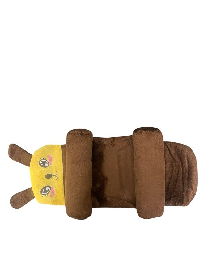 Baby Pillow Cushion Adjustable Design Yellow & Brown | Soft Cushion Pillow | Cartoon Bed Pillow | Travel Friendly
