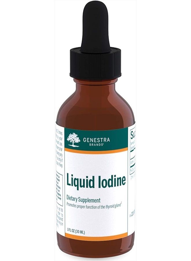 Genestra Brands Liquid Iodine | Iodine Derived from Kelp | 1 fl. oz. - Image 1