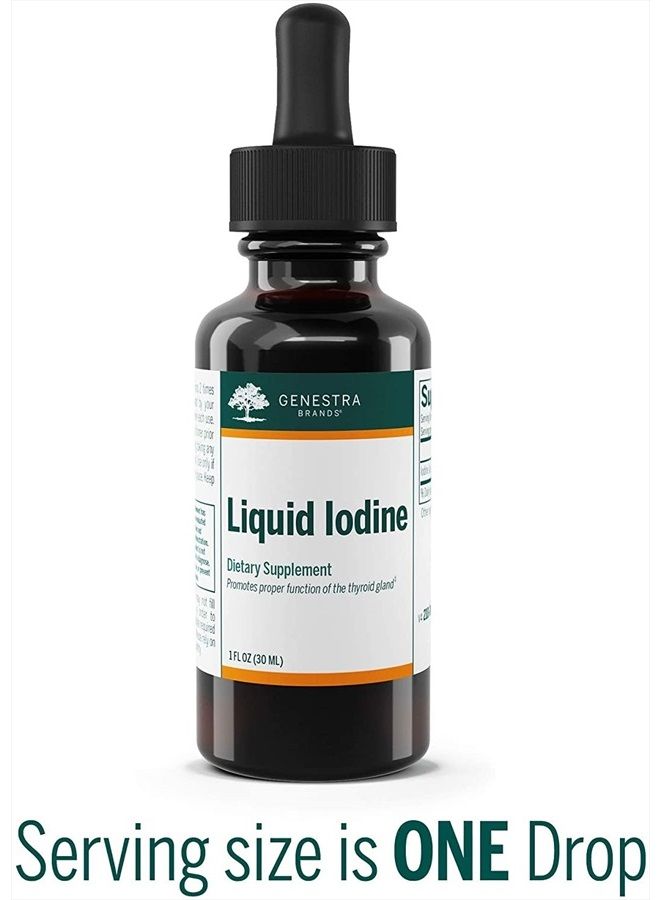 Genestra Brands Liquid Iodine | Iodine Derived from Kelp | 1 fl. oz. - Image 3
