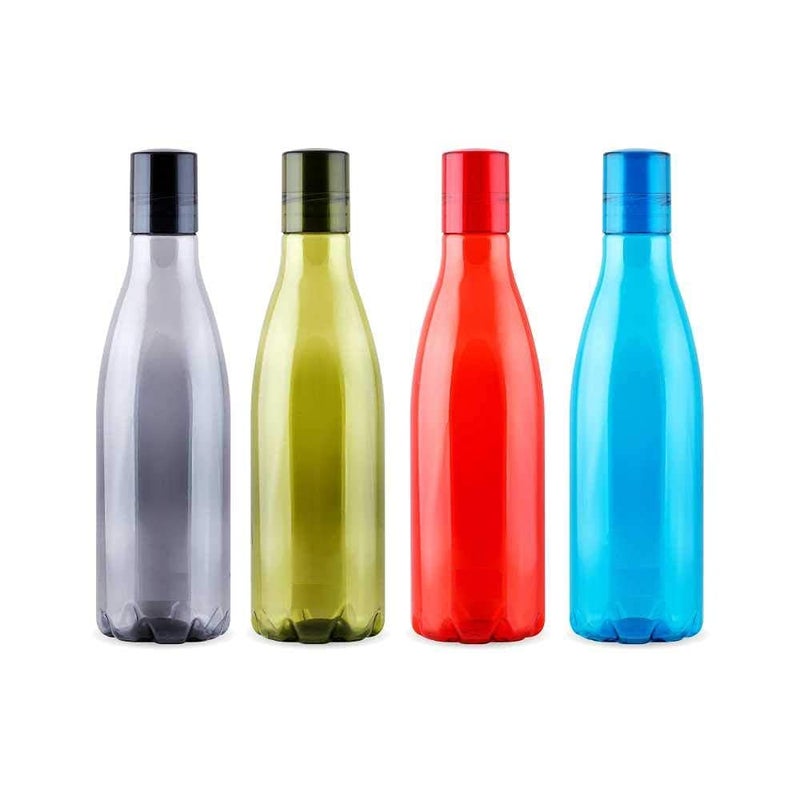 MARWALL Unbreakable PET Water Bottle Set of 41000 ml Multicolour Set of 4 Swift - Image 1