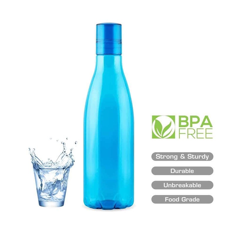 MARWALL Unbreakable PET Water Bottle Set of 41000 ml Multicolour Set of 4 Swift - Image 2