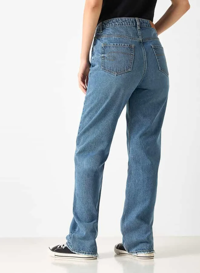 Lee Cooper Lee Cooper Ripped Detail Jeans with Pockets