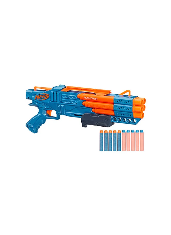 NERF Elite 2.0 Ranger Pd-5 Blaster, 5-Barrel Blasting, 10 Elite Darts Easy To Use Dart Storage Pump Action Customizing Capabilities