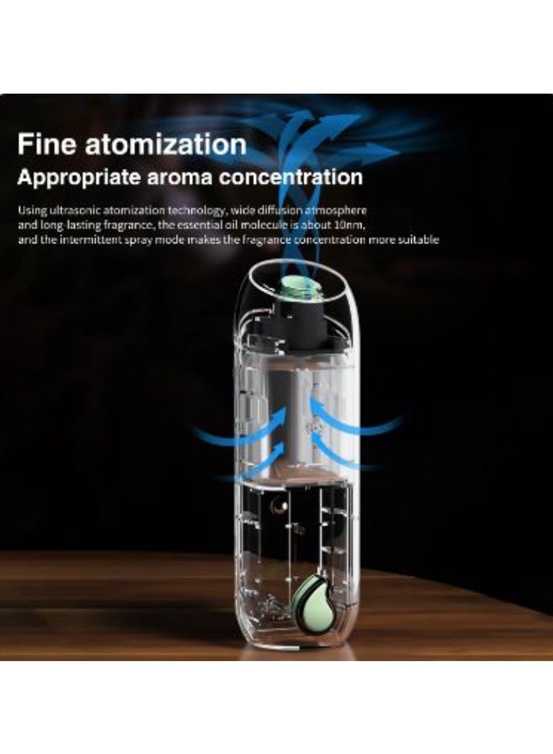 AROAQ 100m³ Essential Oil Diffuser 45ML(White Tea/Fresh) 3 Modes Aroma Diffuser Wall Mounted Room Fragrance Home Toilet Hotel Air Purifiers Humidifier - Image 5