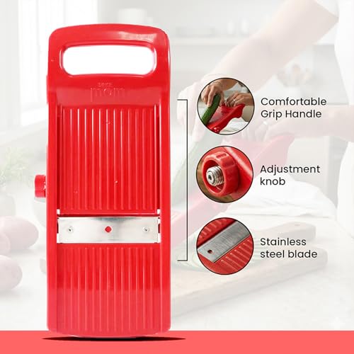 SUPERMOM Kitchen Accessories Items for Home 1 Pc – Vegetable Slicer, Multipurpose Slicer for Effortless Cutting, Chopping & Slicing of Vegetables & Fruits, Durable, Sharp Blades, Easy to Use & Clean - Image 4