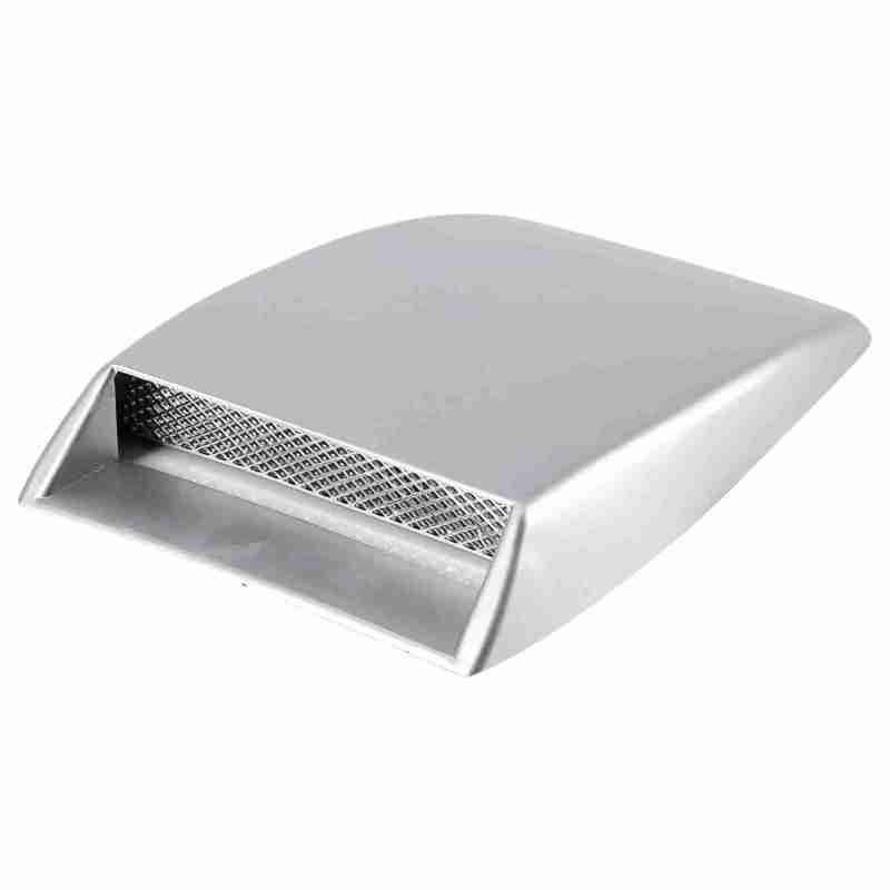 Universal Car Air Scoop ABS Plastic Hood Vent - Aluminum Grille Mesh Decorative Intake Cover for Most Vehicles - Image 1