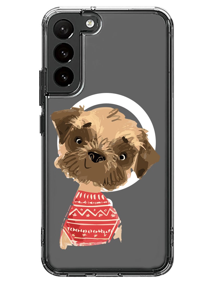 Theodor Magnetic Case for Samsung Galaxy S23 6.1-inch Compatible with MagSafe Wireless Charging, Shockproof Phone Bumper Cover Dog - Image 1