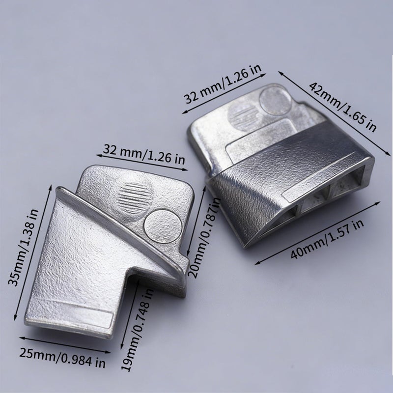 Zinc Alloy 2 Piece Belt Removal Tool Metal Stretch Kit Rust Resistant Automotive - Image 3