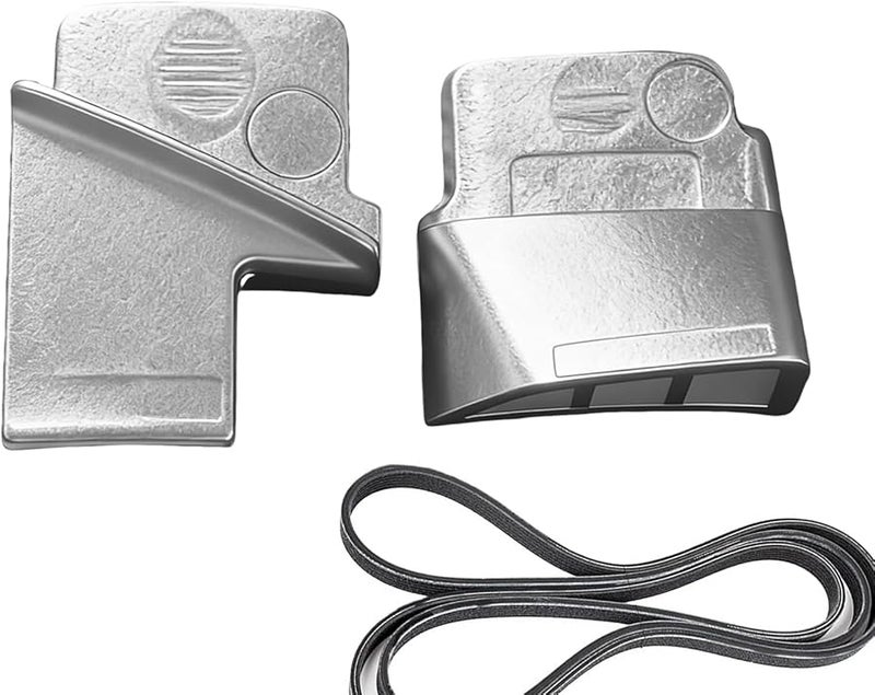 Zinc Alloy 2 Piece Belt Removal Tool Metal Stretch Kit Rust Resistant Automotive - Image 1