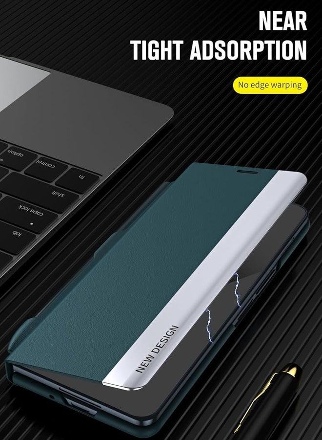 general Compatible with Galaxy Z Fold 7 2025 Phone Case with Pen Slot and Capacitive Pen, Full Body Protective Cover Flip PU Leather [Kickstand Feature] - Image 3