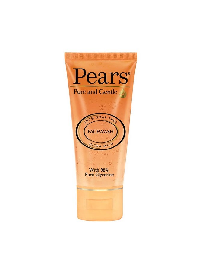 Pears Pure And Gentle Daily Cleansing Facewash, Mild Cleanser With Glycerine, Balances Ph, 100% Soap Free, 60 G  - Image 1