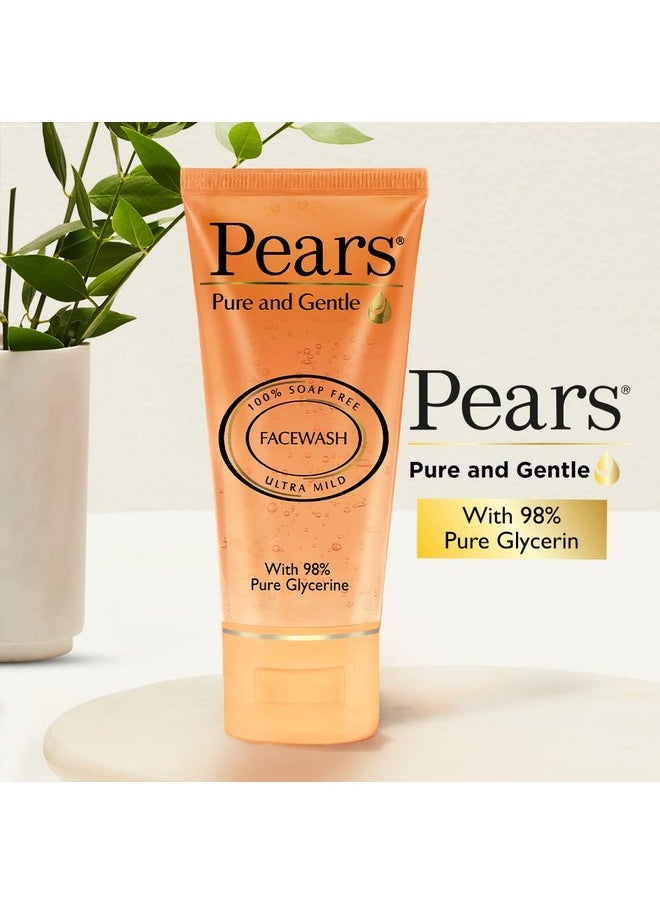 Pears Pure And Gentle Daily Cleansing Facewash, Mild Cleanser With Glycerine, Balances Ph, 100% Soap Free, 60 G  - Image 4