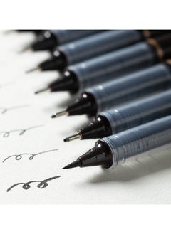 Deli Deli EC393 Pigment Liner Set - 10 Black Waterproof and Permanent Pens, Needle Tip for Technical and Drawing Work  - Image 4
