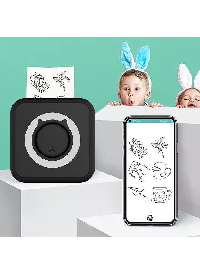 Generic All-in-one Photo Printer Multifunction Portable Printer Wireless Instant Mini Printer Support BT Connection for Smartphone with 11 Paper Rolls 57mm Compatible with iOS Android  - Image 5