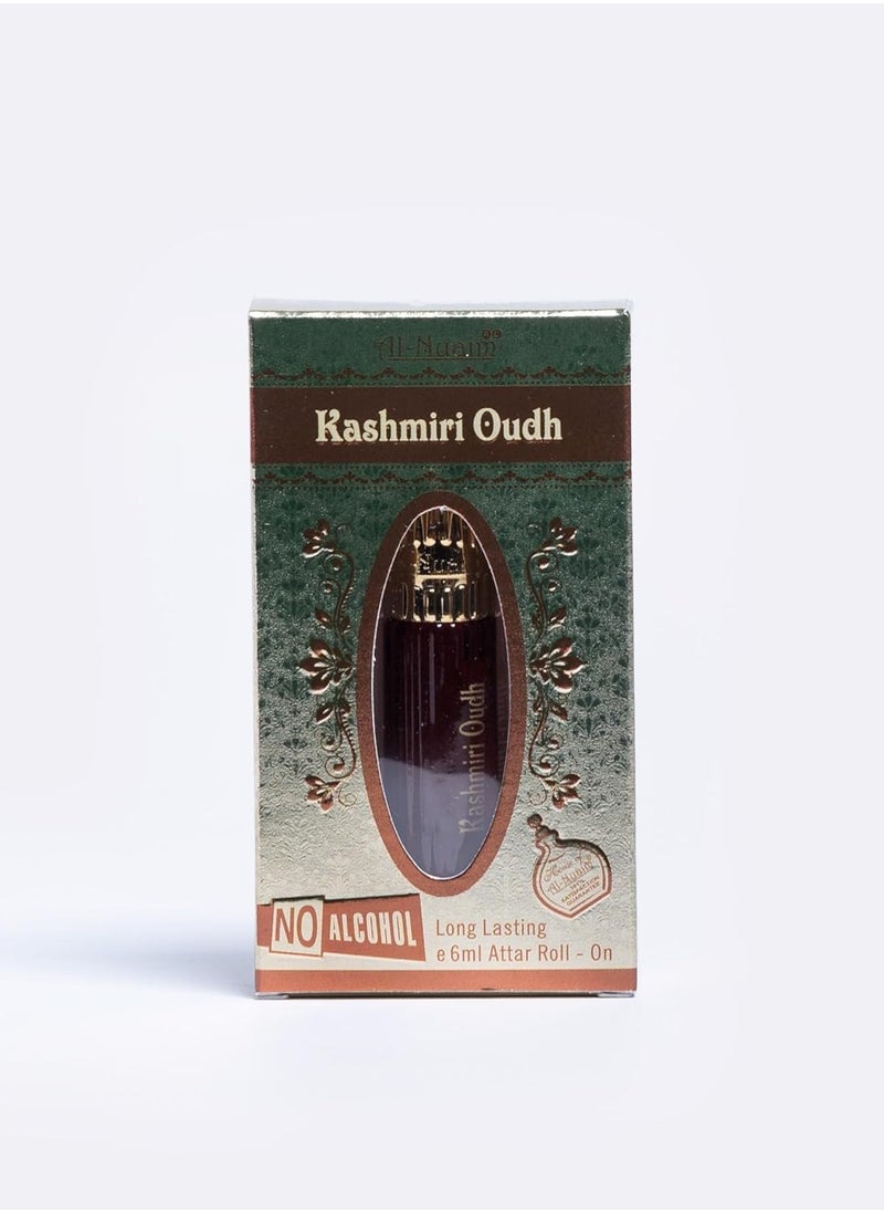 Al Nuaim - Al Nuaim Silver Series | Kashmiri Oudh Alcohol Free Attar For Men - 6ml | Concentrated Perfume Oil | Precious Oudh Blend | Aromatic Sensation - Image 1