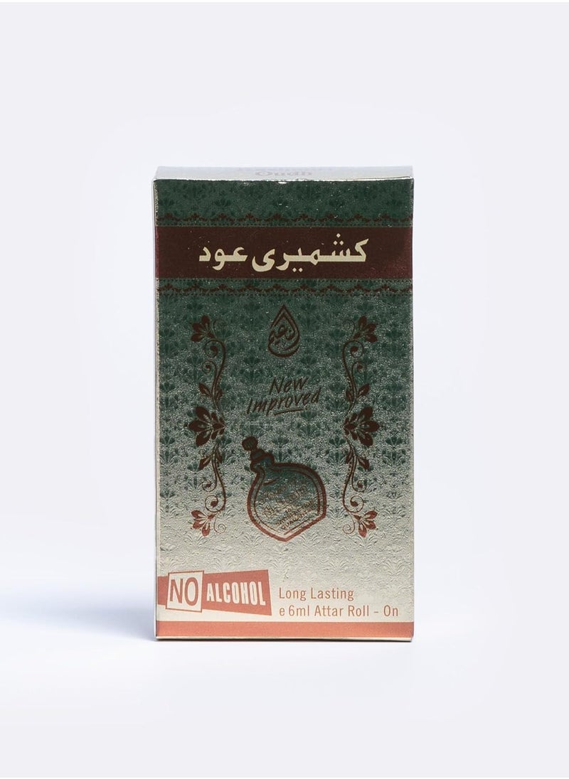 Al Nuaim - Al Nuaim Silver Series | Kashmiri Oudh Alcohol Free Attar For Men - 6ml | Concentrated Perfume Oil | Precious Oudh Blend | Aromatic Sensation - Image 1