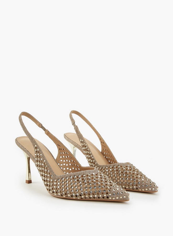 فلورا بيلا من شو إكسبرس أحذية بكعب خنجر مدببة مزينة بحزام خلفي - Image 1