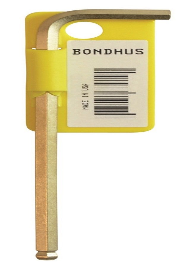 Bondhus 1/8" GoldGuard Plated Ball End L-Wrench Tagged/Barcoded - Image 1