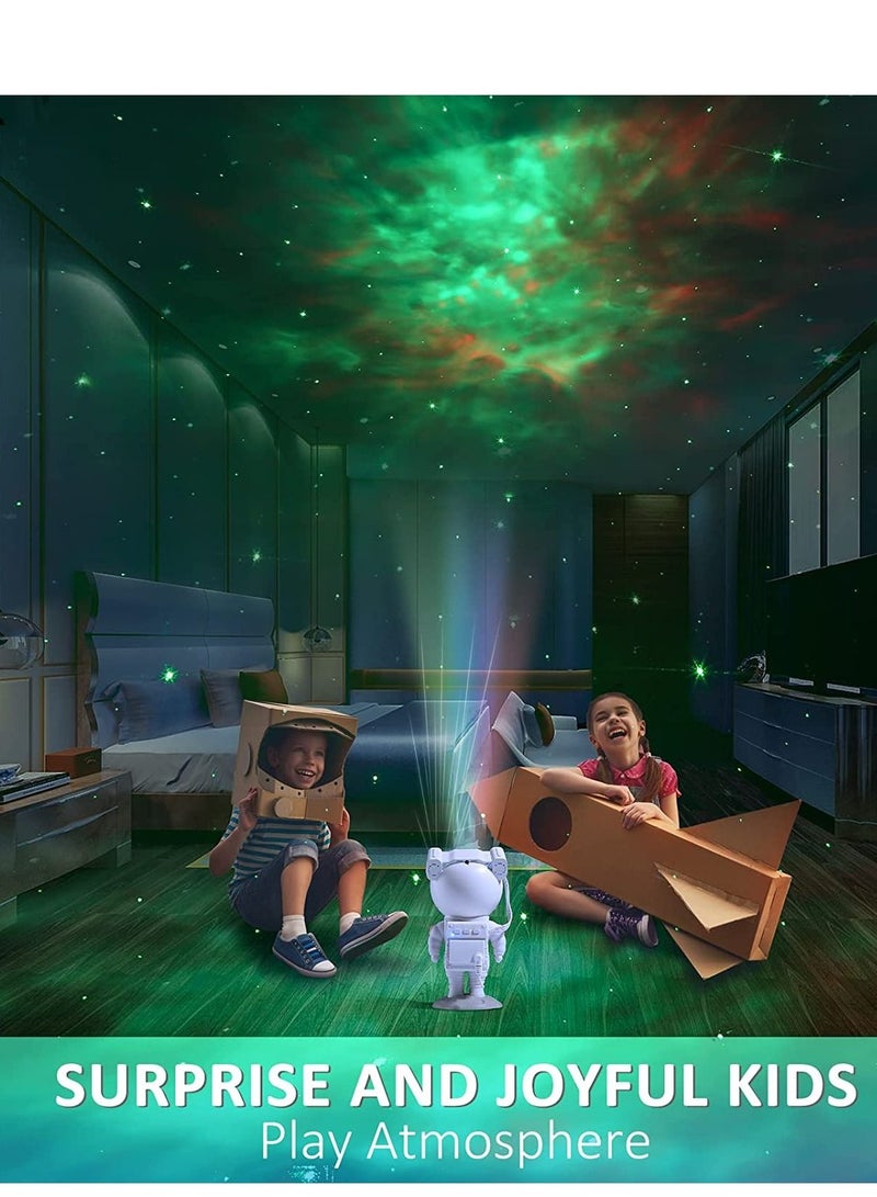 Kids Star Projector Night Light with Timer, Remote Control and 360DegreeAdjustable Design, Astronaut Nebula Galaxy for Children Adults Baby Bedroom, Study Room Game White  - Image 4