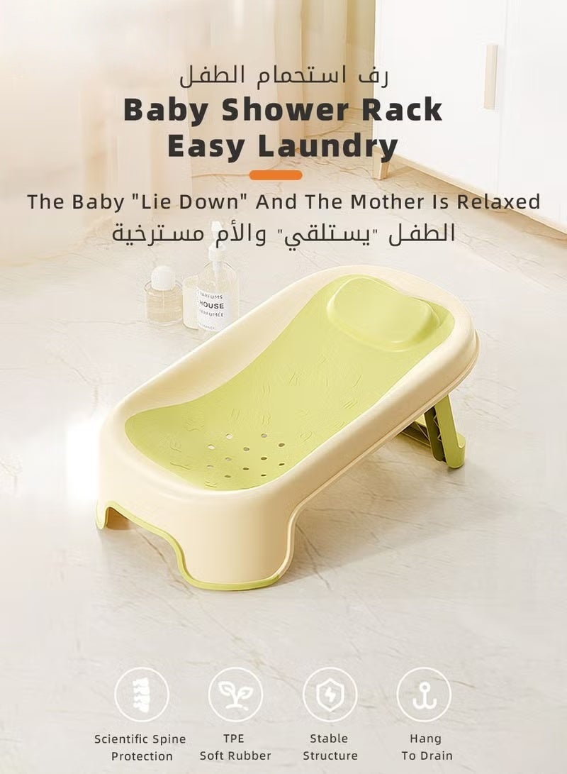 هوكور 7 جهاز كمبيوتر شخصي كرسي الحمام الرضع حمام الدعم مع غسيل الشعر شامبو كوب + فرشاة + 4 بطات للولادة الجديدة إلى الطفل الصغير استخدام في الحوض أو حوض الاستحمام - Image 2