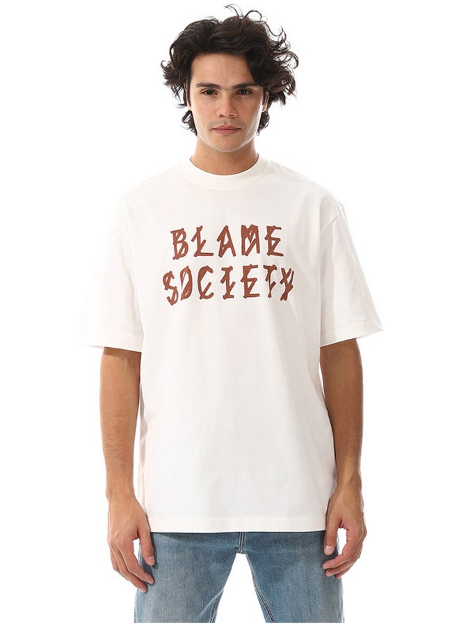 WHITE RABBIT Fit Crew Neck Short Sleeve Knitted T-Shirt - Image 1