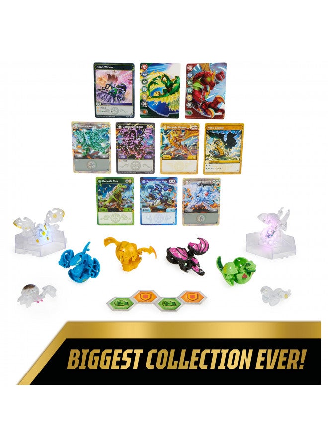 BAKUGAN Bakugan Evolutions, Bakugan Genesis Collection Pack, 2 Light Up Bakugan Action Figures, 4 Exclusive Bakugan, 2 Nanogan, 8 Bakugan Cards and 4 BakuCores, Kids Toys for Boys Ages 6 and Up - Image 2