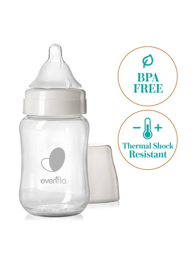 Evenflo Feeding Balance + Wide Neck Glass Bottles - 6oz 3 Pack - Image 3