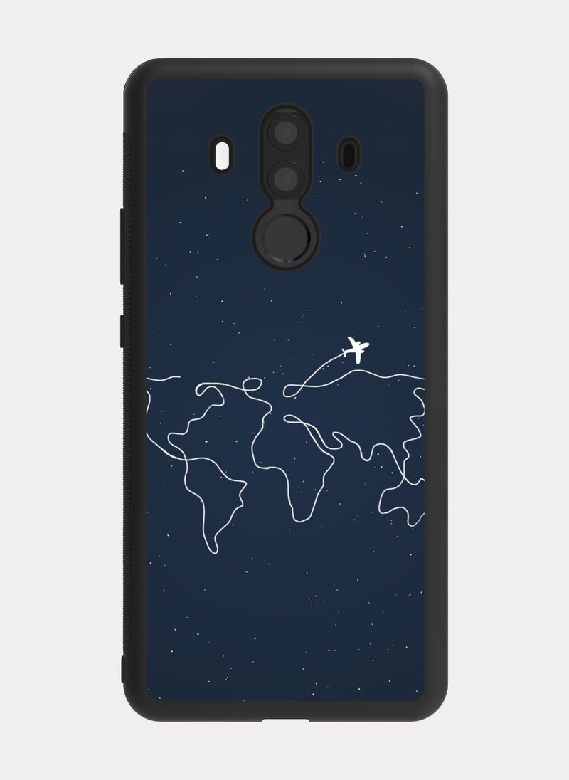 بكسلات كفر هواوي ميت 10 برو خريطة العالم ابيض - Image 1