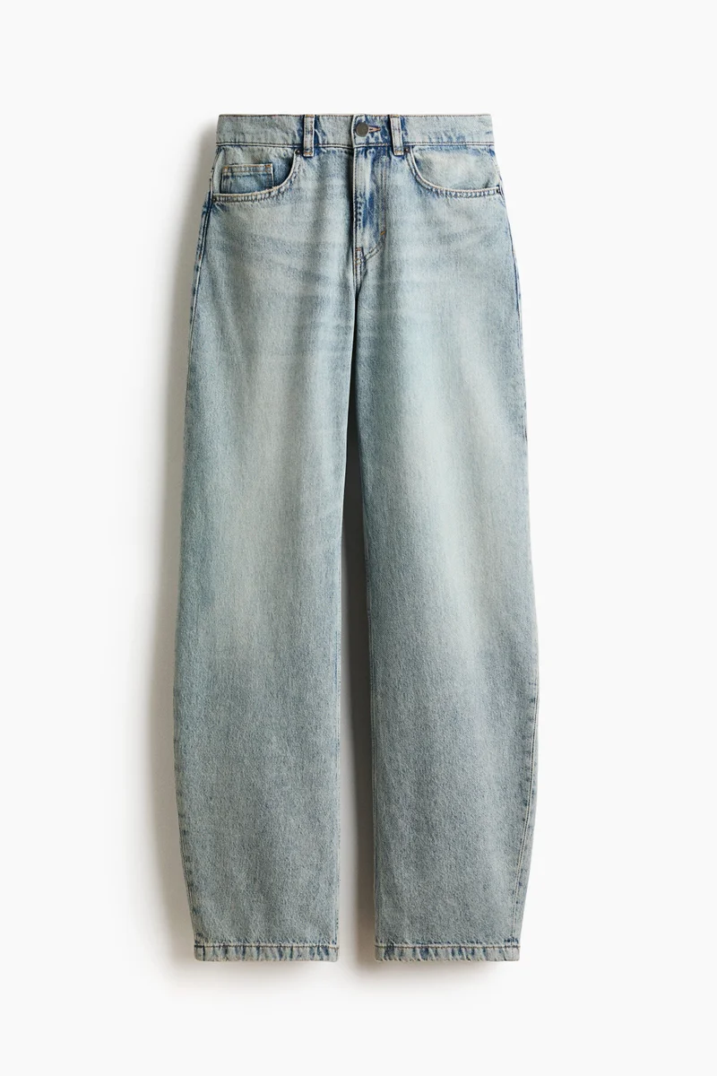 H&M  Barrel Regular Waist Jeans for Women | Best Price UAE