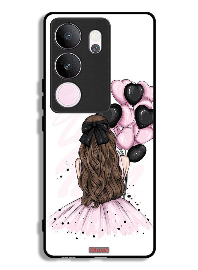 Tolwak vivo V29 Pro Protective Case Cover Holding Balloons Girl Art - Image 1