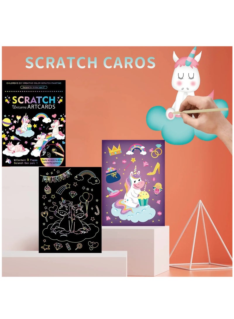 3 Set Magic Scratch Paper Art with 3 Scratch Pen - Image 3