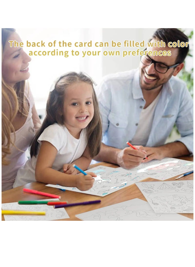 3 Set Magic Scratch Paper Art with 3 Scratch Pen - Image 4