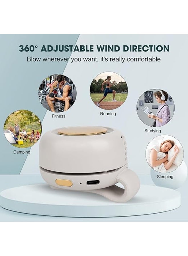 syta Portable Silent Mini Bladeless Fan Clip On，3 Speeds Clip on Fans for Outdoor & Travel & Office For Family - Image 3