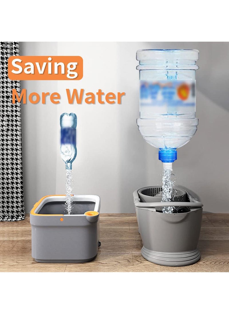 Spin Mop and Bucket Set with Self Separation Dirty and Clean Water System Self Wringing 360° Rotating Square MSpin Mop and Bucket Set with Self Separation Dirty and Clean Water System Self Wringing 36