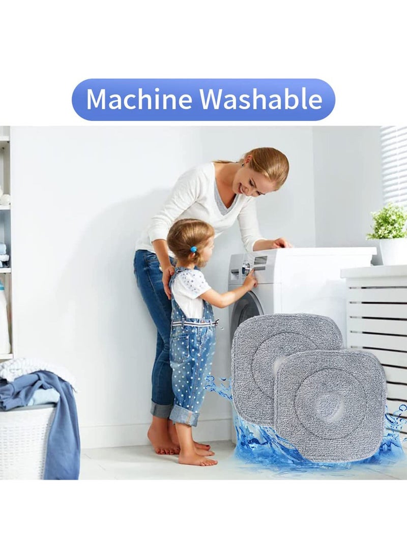 Spin Mop and Bucket Set with Self Separation Dirty and Clean Water System Self Wringing 360° Rotating Square MSpin Mop and Bucket Set with Self Separation Dirty and Clean Water System Self Wringing 36