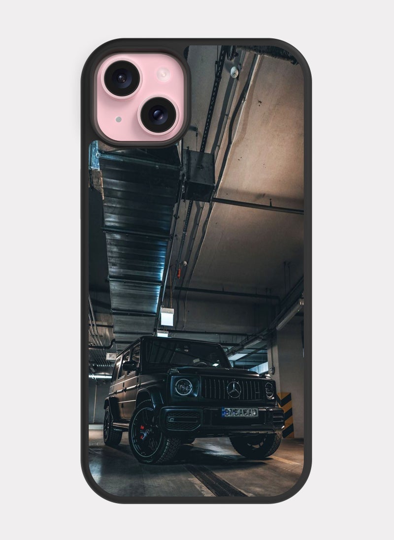 بكسلات كفر ايفون 15 بلس مرسيدس جي كلاس جي63 رمادي - Image 1